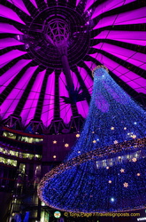 Christmas lights at the Sony Center